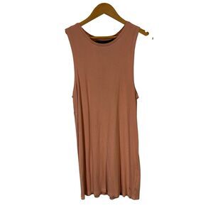 Y2K Volcom Women’s Long Tank/beach Cover Mesh Back  Peach Size S